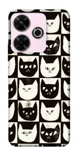 Чохол itsPrint Котячі шахи для Xiaomi Redmi 13 4G / Poco M6 4G