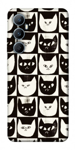 Чехол itsPrint Кошачьи шахматы для Realme C65 4G
