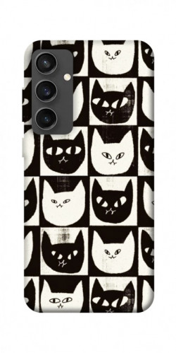 Чехол itsPrint Кошачьи шахматы для Samsung Galaxy S24 FE