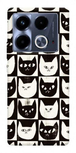 Чехол itsPrint Кошачьи шахматы для Infinix Note 40 4G