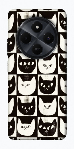 Чохол itsPrint Котячі шахи для Xiaomi Redmi 14C / Poco C75