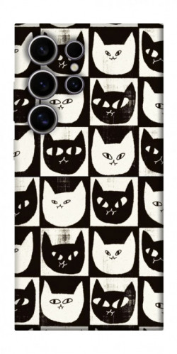 Чехол itsPrint Кошачьи шахматы для Samsung Galaxy S25 Ultra