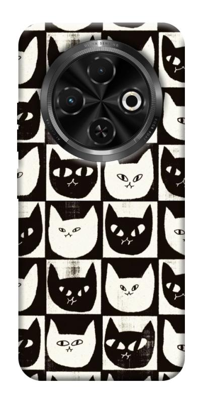 Чохол itsPrint Котячі шахи для TECNO Spark 30C, паттерн, купити оптом з доставкою