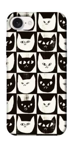 Чохол itsPrint Котячі шахи для Apple iPhone 16e (6.1")