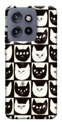 Чехол itsPrint Кошачьи шахматы для Motorola Edge 50 Neo
