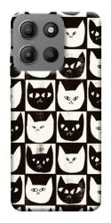 Чехол itsPrint Кошачьи шахматы для Motorola Moto G15 4G