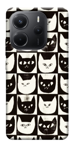 Чехол itsPrint Кошачьи шахматы для Xiaomi Redmi Note 14 4G (Europe version)