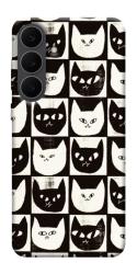 Чехол itsPrint Кошачьи шахматы для Samsung Galaxy S25 FE