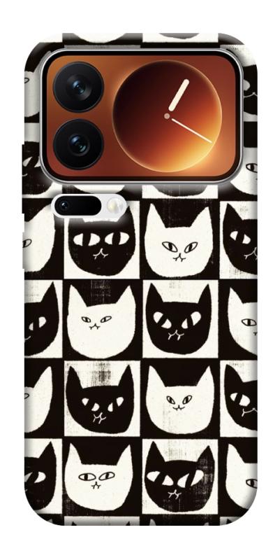 Чехол itsPrint Кошачьи шахматы для Xiaomi 17 Pro Max, паттерн, купить оптом с доставкой
