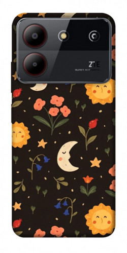 Чехол itsPrint Полевые цветы для ZTE Blade A54 4G