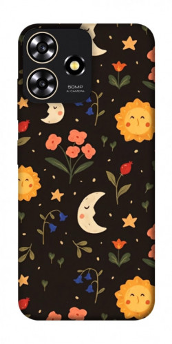 Чехол itsPrint Полевые цветы для ZTE Blade A73 4G