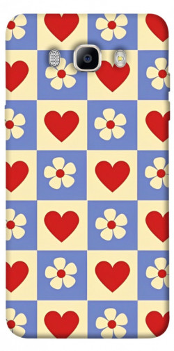 Чехол itsPrint Сердечки-цветочки для Samsung J510F Galaxy J5 (2016)