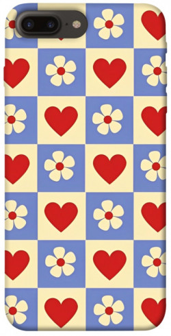 Чехол itsPrint Сердечки-цветочки для Apple iPhone 7 plus / 8 plus (5.5")
