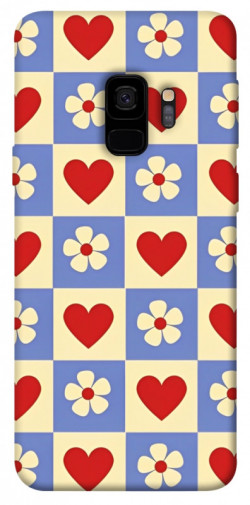 Чехол itsPrint Сердечки-цветочки для Samsung Galaxy S9