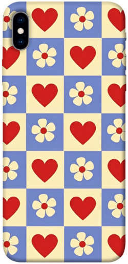 Чехол itsPrint Сердечки-цветочки для Apple iPhone XS Max (6.5")