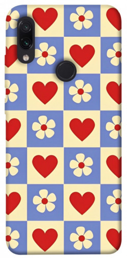 Чехол itsPrint Сердечки-цветочки для Xiaomi Redmi Note 7 / Note 7 Pro / Note 7s