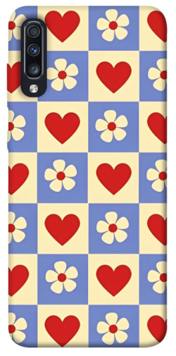 Чехол itsPrint Сердечки-цветочки для Samsung Galaxy A70 (A705F)