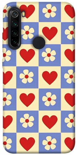 Чехол itsPrint Сердечки-цветочки для Xiaomi Redmi Note 8