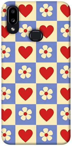 Чехол itsPrint Сердечки-цветочки для Samsung Galaxy A10s