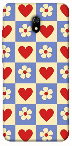 Чехол itsPrint Сердечки-цветочки для Xiaomi Redmi 8a