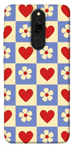 Чехол itsPrint Сердечки-цветочки для Xiaomi Redmi 8