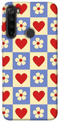 Чехол itsPrint Сердечки-цветочки для Xiaomi Redmi Note 8T