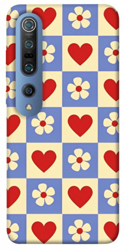 Чехол itsPrint Сердечки-цветочки для Xiaomi Mi 10 / Mi 10 Pro
