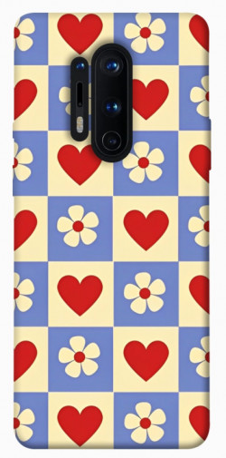 Чехол itsPrint Сердечки-цветочки для OnePlus 8 Pro