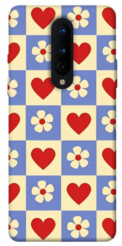 Чехол itsPrint Сердечки-цветочки для OnePlus 8