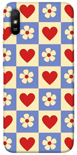 Чехол itsPrint Сердечки-цветочки для Xiaomi Redmi 9A