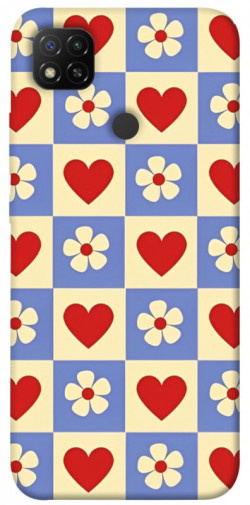 Чехол itsPrint Сердечки-цветочки для Xiaomi Redmi 9C