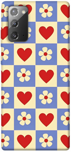 Чехол itsPrint Сердечки-цветочки для Samsung Galaxy Note 20