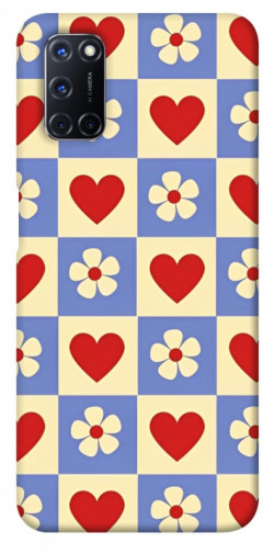 Чехол itsPrint Сердечки-цветочки для Oppo A52 / A72 / A92