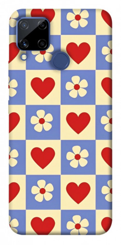 Чехол itsPrint Сердечки-цветочки для Realme C15