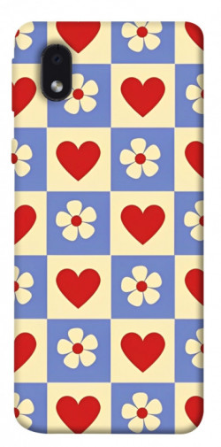 Чехол itsPrint Сердечки-цветочки для Samsung Galaxy M01 Core / A01 Core