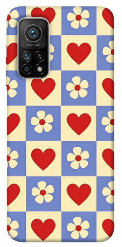 Чехол itsPrint Сердечки-цветочки для Xiaomi Mi 10T