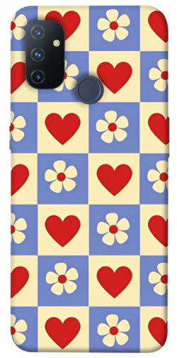 Чехол itsPrint Сердечки-цветочки для OnePlus Nord N100