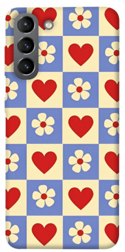 Чохол itsPrint Серця-квіточки для Samsung Galaxy S21