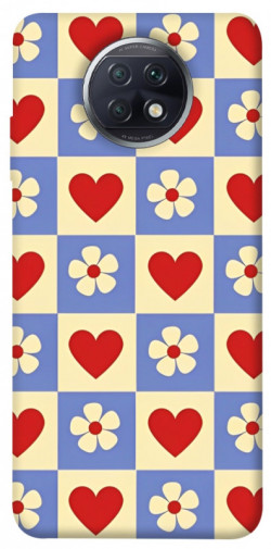Чехол itsPrint Сердечки-цветочки для Xiaomi Redmi Note 9 5G / Note 9T