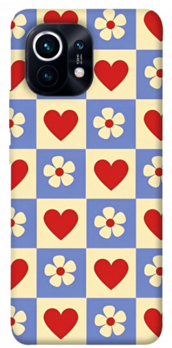 Чохол itsPrint Серця-квіточки для Xiaomi Mi 11