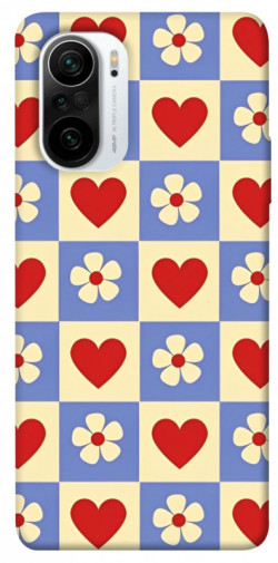 Чохол itsPrint Серця-квіточки для Xiaomi Redmi K40 / K40 Pro / K40 Pro+ / Poco F3