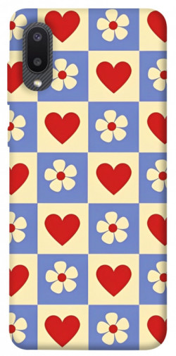 Чохол itsPrint Серця-квіточки для Samsung Galaxy A02