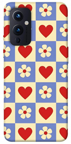 Чехол itsPrint Сердечки-цветочки для OnePlus 9