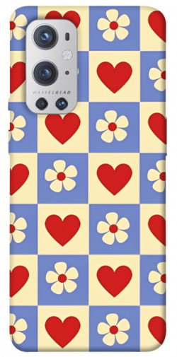 Чехол itsPrint Сердечки-цветочки для OnePlus 9 Pro