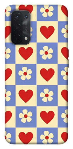 Чехол itsPrint Сердечки-цветочки для Oppo A54 4G