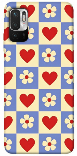 Чохол itsPrint Серця-квіточки для Xiaomi Redmi Note 10 5G