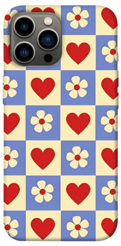 Чехол itsPrint Сердечки-цветочки для Apple iPhone 13 Pro Max (6.7")