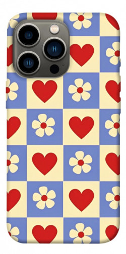 Чехол itsPrint Сердечки-цветочки для Apple iPhone 13 Pro (6.1")