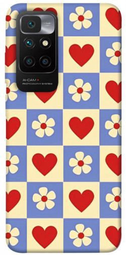 Чохол itsPrint Серця-квіточки для Xiaomi Redmi 10