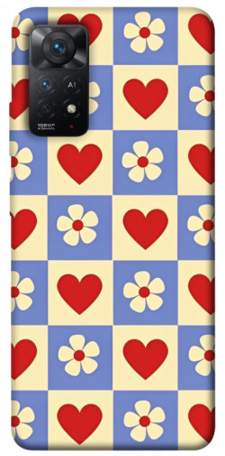 Чехол itsPrint Сердечки-цветочки для Xiaomi Redmi Note 11 Pro 4G/5G